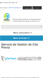 Mobile Screenshot of citaprevia.emasesa.com